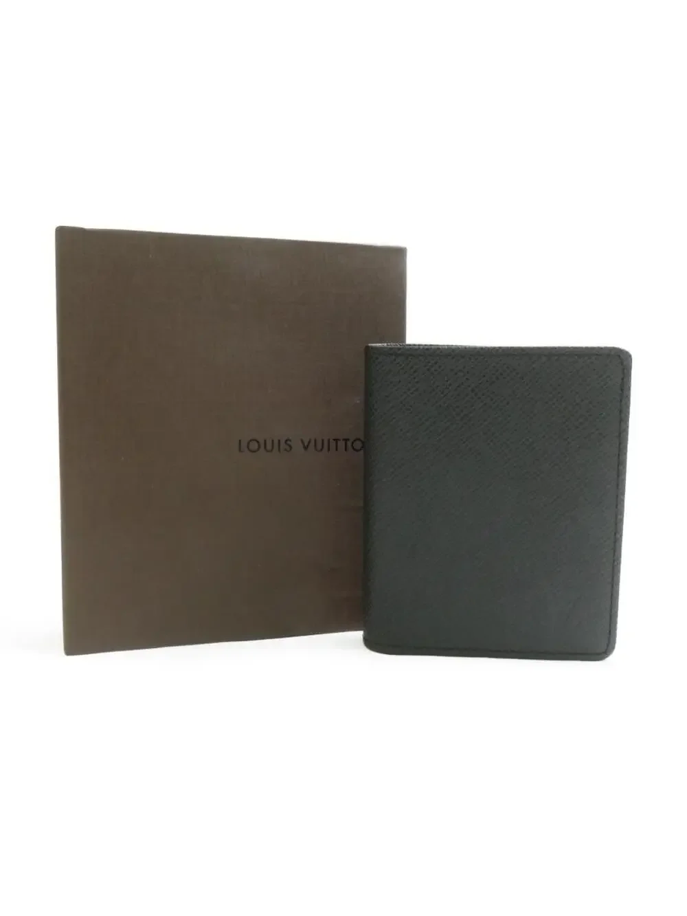 Auth Louis Vuitton Bifold Wallet Black #339246L29B